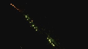 Drone flying through Fireworks Display - FPV Drone