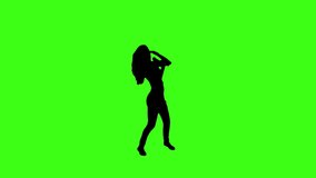 
Black Woman Silhouette Singing and Dancing over Green Screen Background. Chroma Key. - Powered by Shutterstock - Get 15% off with code: PIKWIZARD15