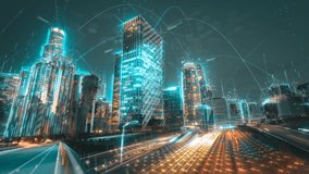 Artificial intelligence technology in a smart city. Digital city concept - Powered by Shutterstock - Get 15% off with code: PIKWIZARD15