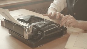 
close-up typewriter short video 50 fps