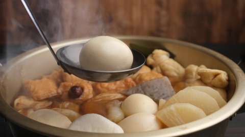 Oden that can be eaten in winter in Japan