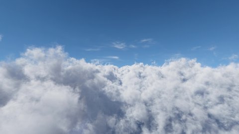 Cinematic Fly-Through clouds.
Seamless Loop.