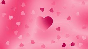 Gradient color Valentine's heart love pink. Very nice and heartwarming background for your Valentine's cards and videos.