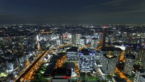 Time lapse of sunrise over busy highway ramp in the morning rush hour in Tokyo, Japan - Powered by Shutterstock - Get 15% off with code: PIKWIZARD15