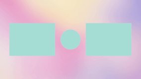 Animated End Screen in Gradient Color Modern Art Style. Suitable for vlog channel with children or kids content and etc.