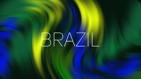 Beautiful footage in the colors of the flag of Brazil. High quality 4K resolution