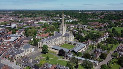 Norfolk Norwich Cathedral Church of England Drone