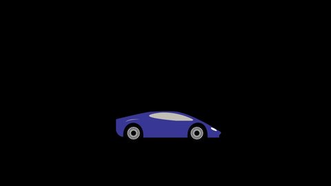 Blue Super sports Cars animation

