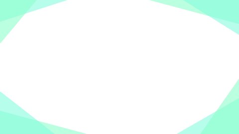 Green simple geometric frame background (seamless loop)