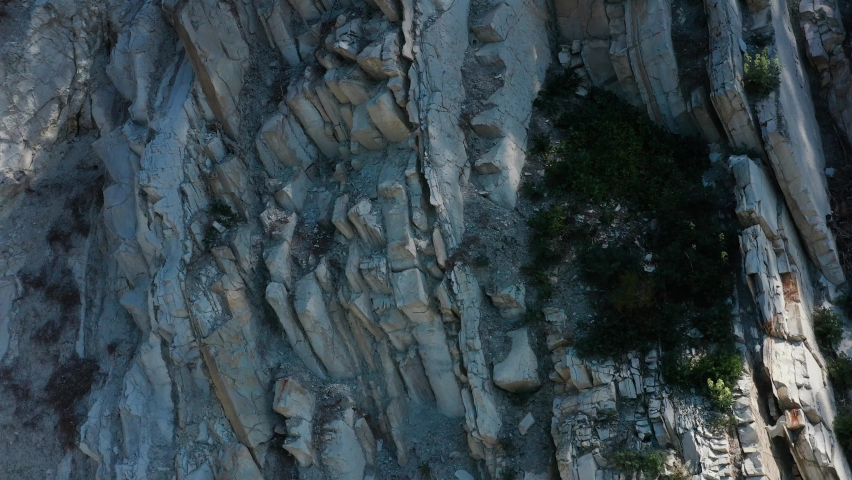 The rocky coast of the Black Sea. Aerial view.