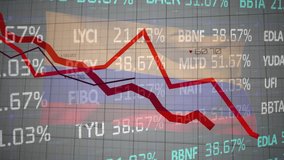 Animation of data processing and graphs over flag of colombia on grey background. colombian economy and business concept digitally generated video. - Powered by Shutterstock - Get 15% off with code: PIKWIZARD15