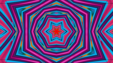 kaleidoscope pattern circle flower line neon mirror redering geometry background effect abstract texture multi color