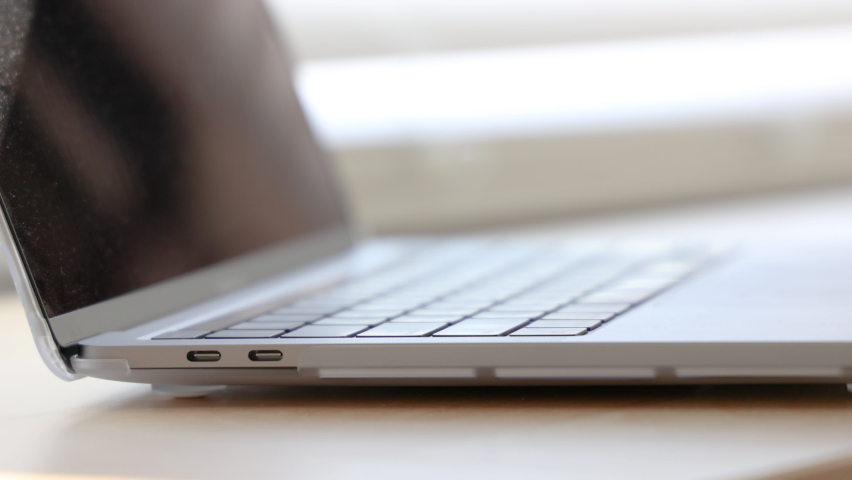 Closeup of Hands Typing on a Computer