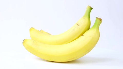banana turntable on white background