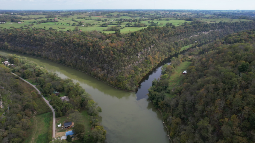 drone view over train bridge