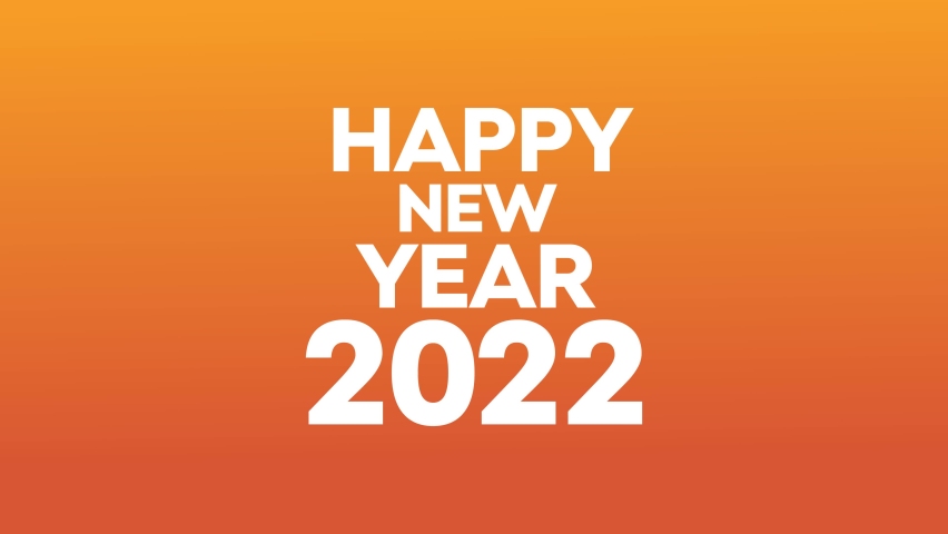 Happy New Year 2022 Gold background with beautiful animation. HAPPY New year in the center Trailer Style - free for commercial use. 4K video. | Shutterstock HD Video #1082729263