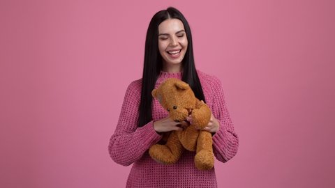 Image by Shutterstock Teddy Bear Gifting Flowers Women's Tee Image by Shutterstock Teddy Bear Gifting Flowers Women's Tee