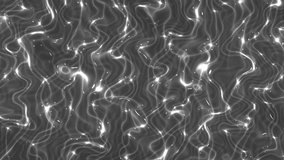 Bright grey flood lights disco background with waves. Abstract fluid background. Silver tint. Seamless loop. look more options and sets footage in my portfolio