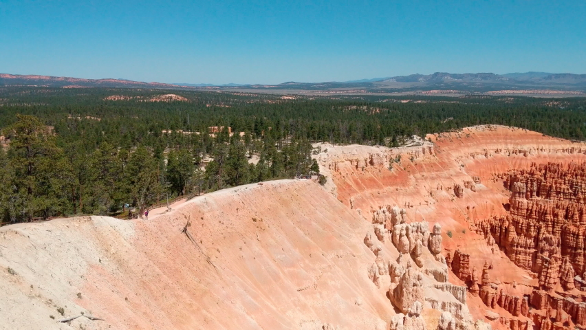 Pan view of Badlands in South Dakota