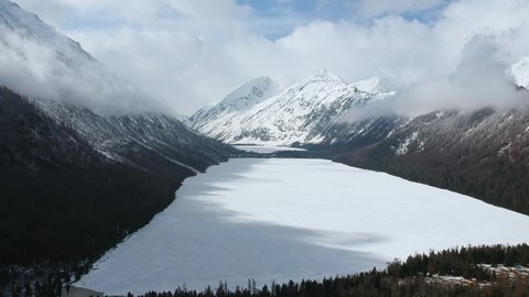 Multinskie lake in Altay Mountains in Russia