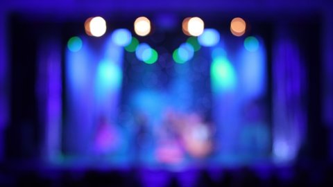 Blur texture, background for design. Blurred theatrical and concert spotlights
