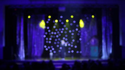 Blur texture, background for design. Blurred theatrical and concert spotlights