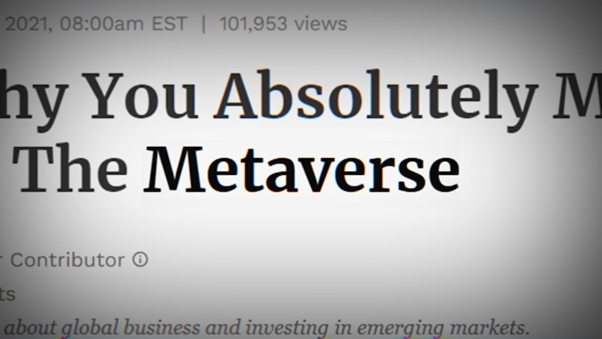 Metaverse in the headlines of media news around the world. Media news titles across international media. Metaverse concept | Shutterstock HD Video #1082818444