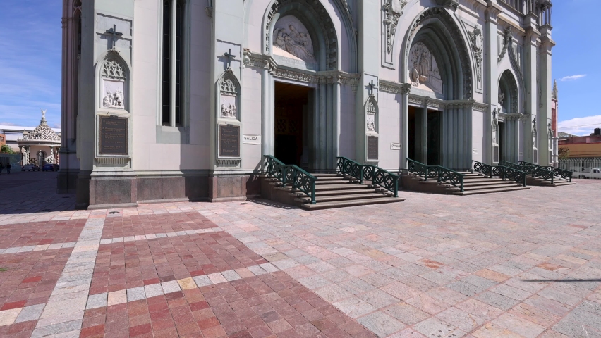 The Expiatory Temple of Leon Dedicated to the Sacred Heart of Jesus, Templo Expiatorio del Sagrado Corazon de Jesus,in Leon historic city center.