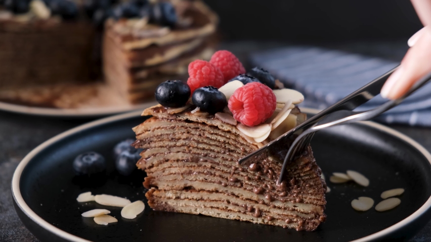 Chocolate Cake Crepe Cake