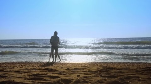 163 Man woman naked beach Stock Video Footage - 4K and HD Video Clips