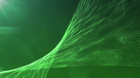 Futuristic Wire Animation Waving Abstract Background Stock Footage ...