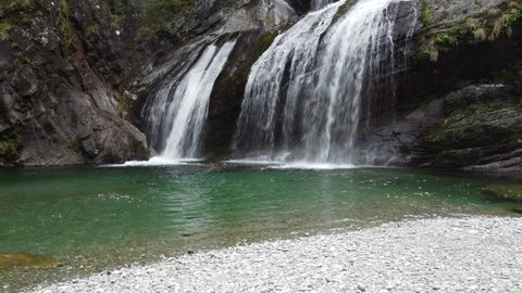 Beautiful waterfall landscape in Japan 