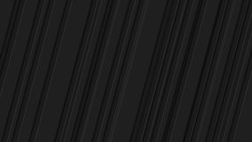 Black paper stripes abstract geometric minimal motion background. Seamless looping. Video animation Ultra HD 4K 3840x2160