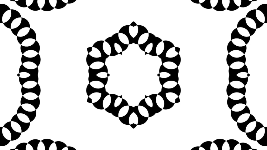 kaleidoscope pattern circle flower line neon mirror redering geometry background abstract effect texture multi color