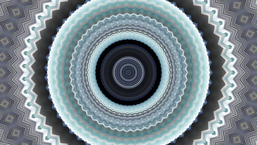 kaleidoscope pattern circle flower line neon mirror redering geometry background abstract effect texture multi color