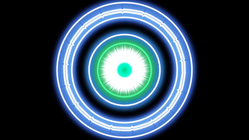 kaleidoscope pattern circle flower line neon mirror redering geometry background abstract effect texture multi color