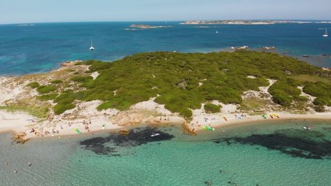 Drone view in Corsica island