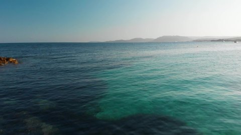 Drone view in Corsica island