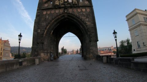 Old town bridge tower in Prague, Czech Republic