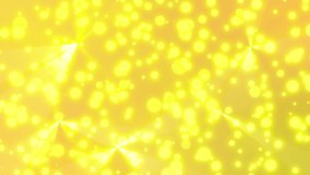 yellow particle shining background loopable