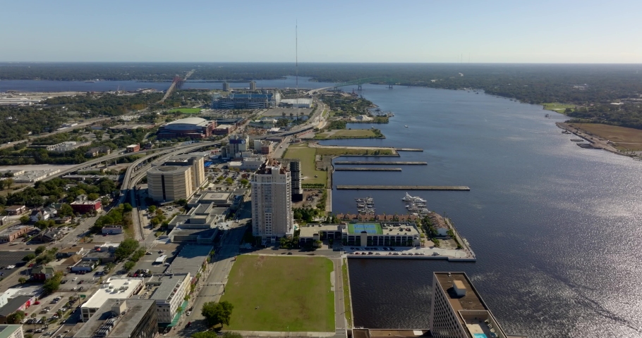 Eastside Downtown Jacksonville Florida 5k drone video