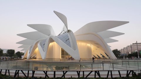 Expo 2020 UAE Pavilion Shaped Like A Falcon In Flight