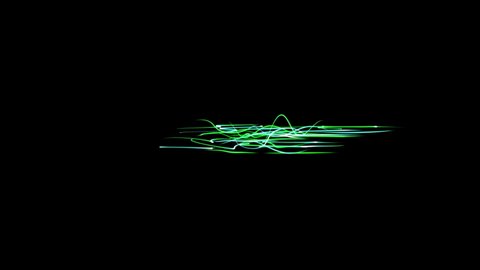 abstract video background. minimalistic video with green lines moving.