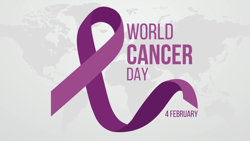 World cancer day 4 February 4k Animation  | Shutterstock HD Video #1083079990