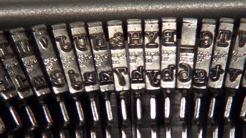 Typewriter, close shot