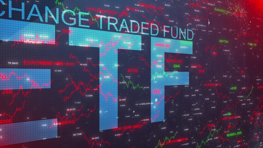 ETF or ETFs Exchange Traded Funds Stock Market Investment Product - Animation Rendering Royalty-Free Stock Footage #1083113338