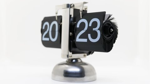 2022-2023 New Year Count Down by a Flip Clock