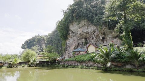 Ipoh, Malaysia - 9th November 2021 : Qing Xin Ling Leisure and Cultural Village is one of the latest and finest attraction in Ipoh with stunning landscapes of mountains and jungles