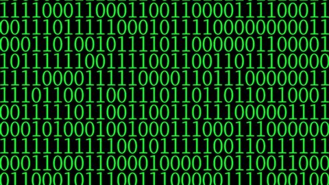 Binary numbers random numbers backgrounds motion graphics