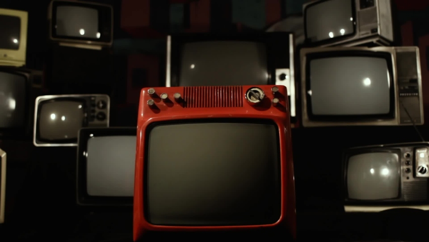 Flag of Erie, Pennsylvania, and Vintage Televisions.
